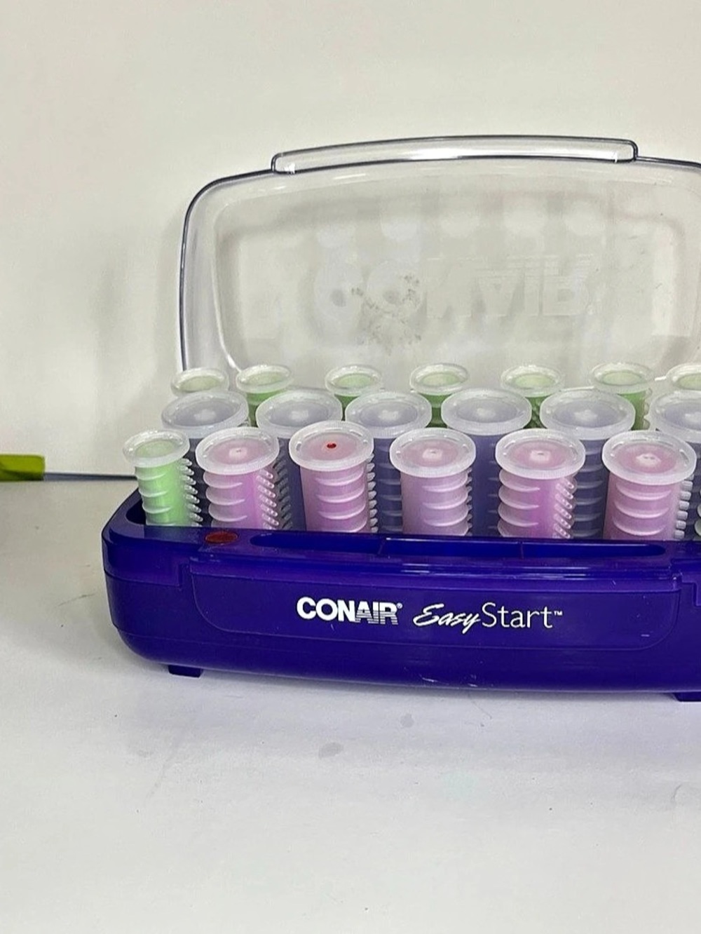 Conair EasyStart Heated Hair Rollers Purple Tested